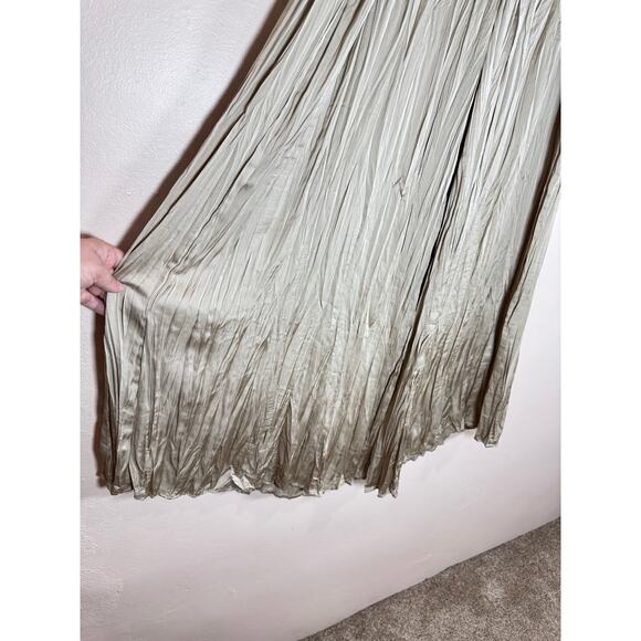 J. Jill Womens Size XL Mushroom Crinkle Wide Leg Pants Trousers Satin NWT $89 - Picture 6 of 9